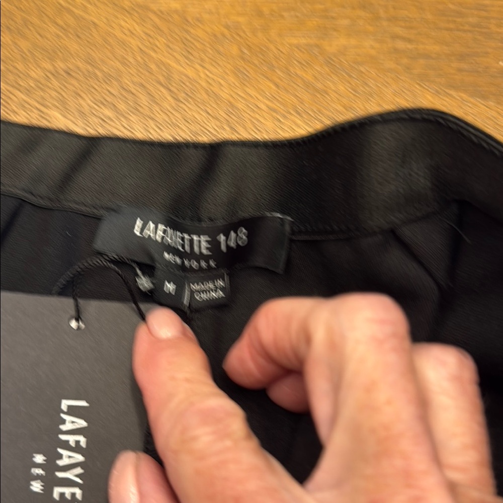 Lafayette 148 New York Black Ankle Pants - Picture 3 of 7